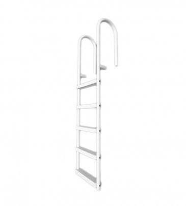 Saftron 4 Step Pool Dock Ladder – White No Earthing Required