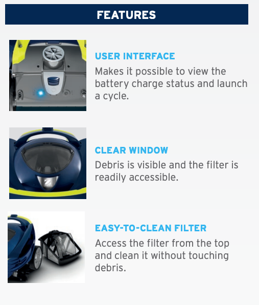 Zodiac SpaBot SB1000 Cordless Robotic Spa Cleaner Spa Bot. Floor, Seats, Wall