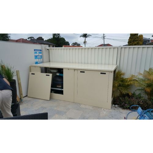 Acoustic Box Soundproof Pump & Filter Cover/Enclosure (BACKLESS) - 2218mm Wide