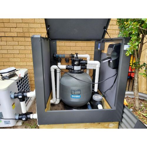 Acoustic Box Soundproof Pump & Filter Cover/Enclosure (BACKLESS) - 1100mm Wide