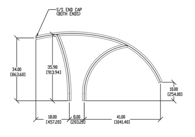 S.R. SMITH ARTISAN DECK MOUNTED STAIR RAIL- FLANGED (single)