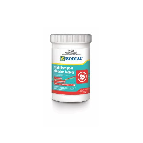 ZODIAC 1KG STABILISED POOL CHLORINE TABLETS