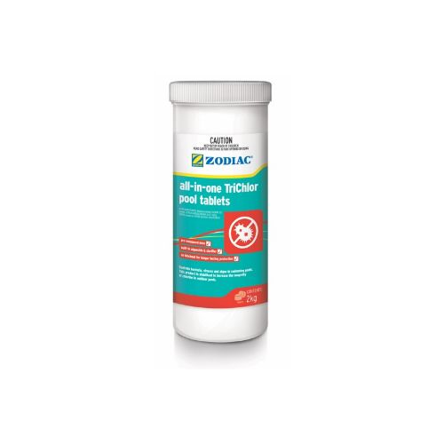 ZODIAC 2KG ALL-IN-ONE TRICHLOR POOL TABLETS