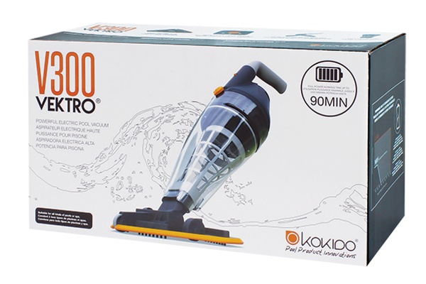 Vektro V300™ Pool & Spa Vacuum (Rechargeable Handheld Pool Cleaner)