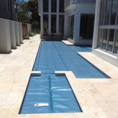 DAISY SOLAR POOL COVER 525B - Titanium Blue $22.50 per m²