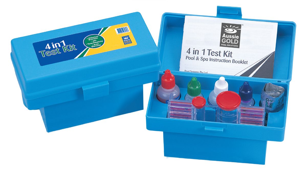 Aussie Gold 4 in 1 Test Kit (Chlorine, pH, Acid, Alkalinity)