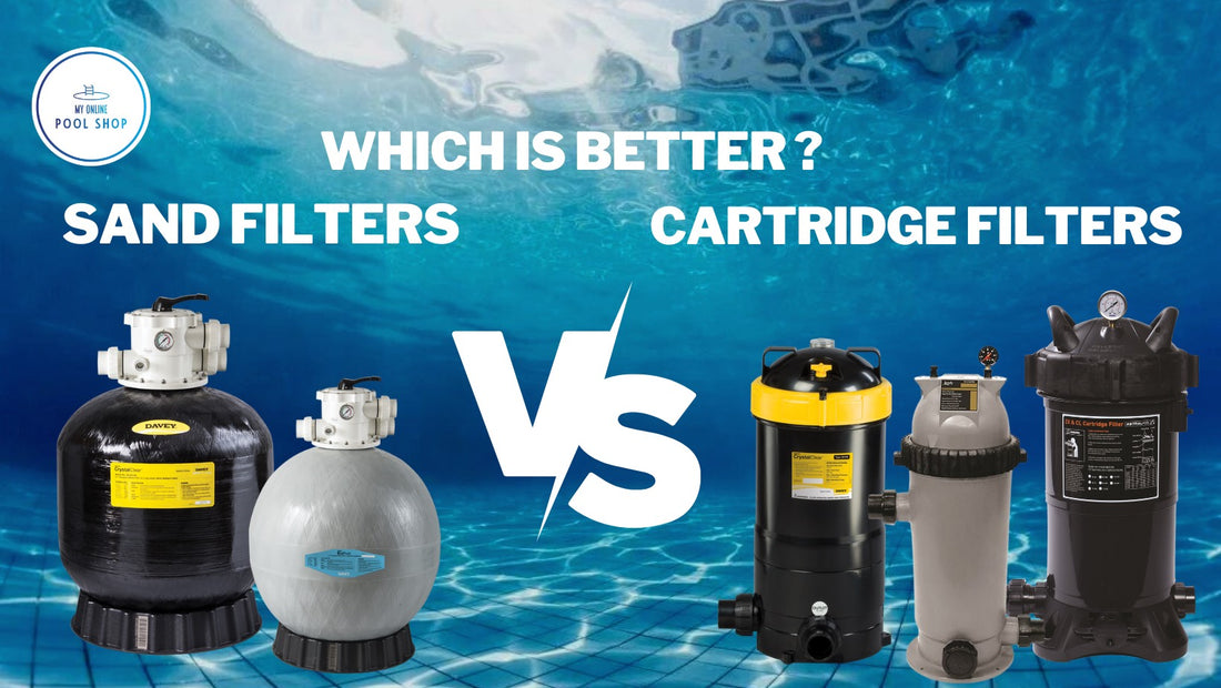 sand filters vs cartridge filters, which is better ; Davey, Zodiac, Astralpool 