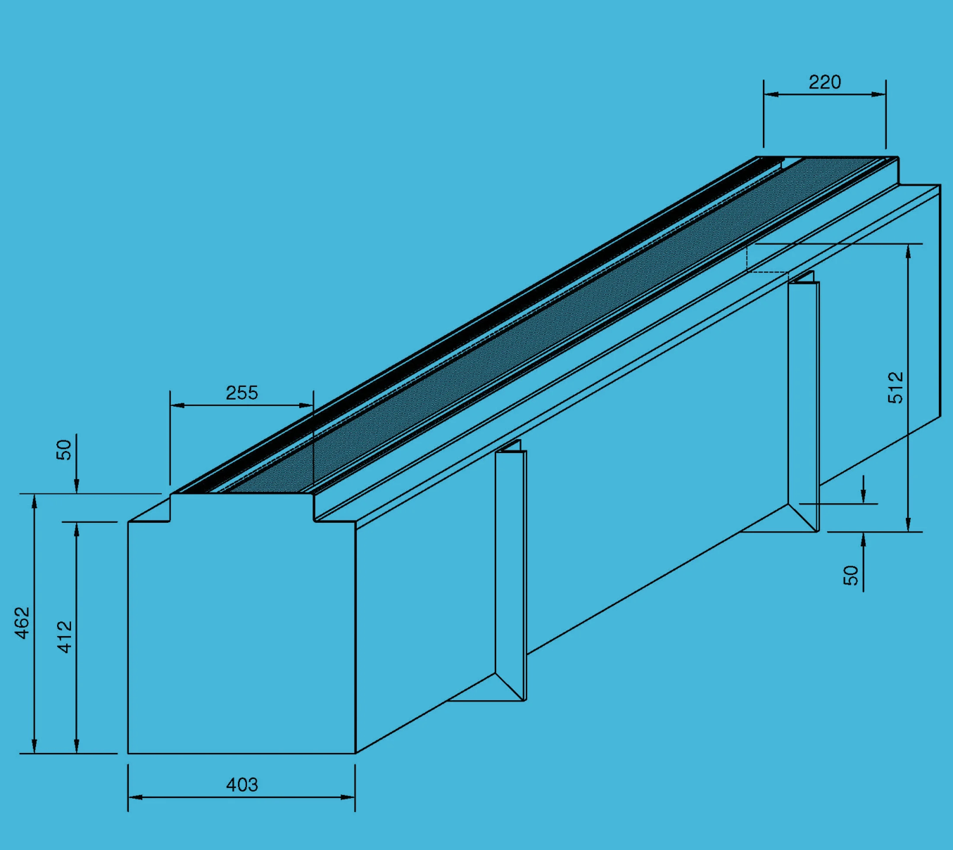 Daisy Large below ground roller box