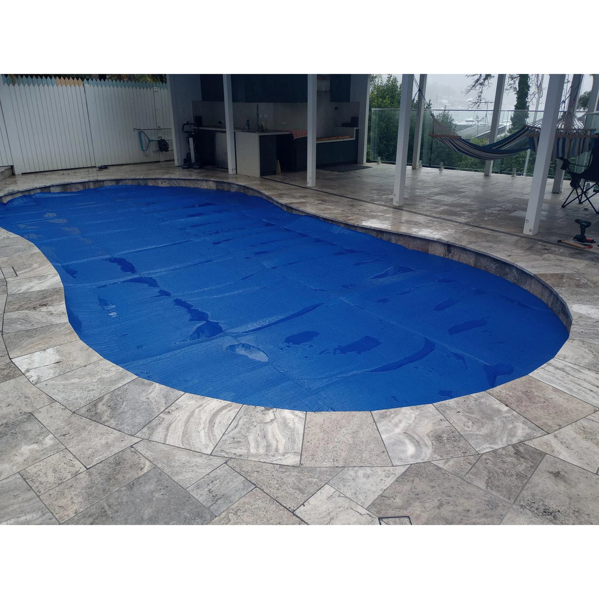 Daisy ThermoTech Royal Blue pool cover for heated swimming pools