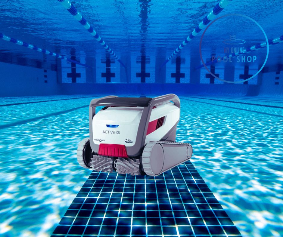 Maytronics DOLPHIN ACTIVE X6 ROBOTIC POOL CLEANER with CADDY My