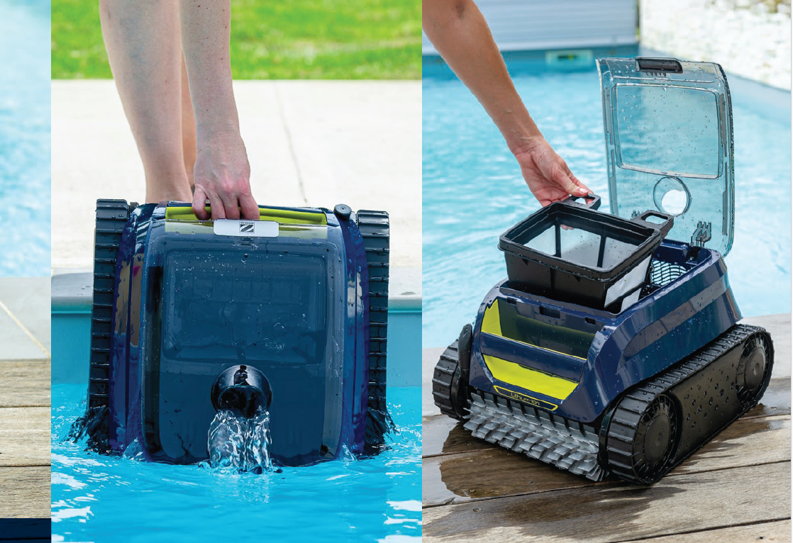 Zodiac FreeRider FR800 iQ cordless robotic pool cleaner for residential swimming pools