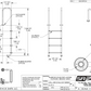Dimension drawing SR Smith 4 step narrow ladder