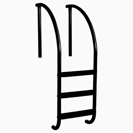 Saftron Triton 3 Step Pool Ladder Black | No Earthing Required | PTL-224