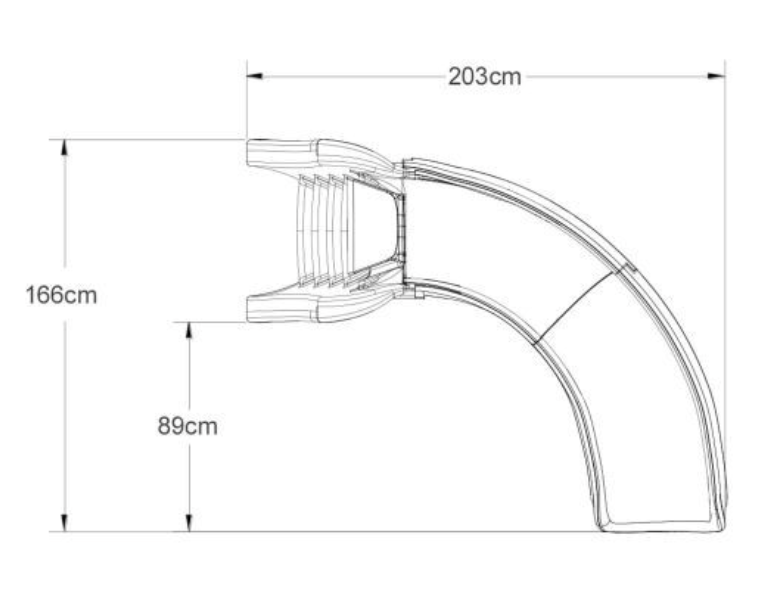 SR Smith Cyclone Pool Slide Grey