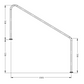 S.R. SMITH STAIR RAIL 1500mm (standard)