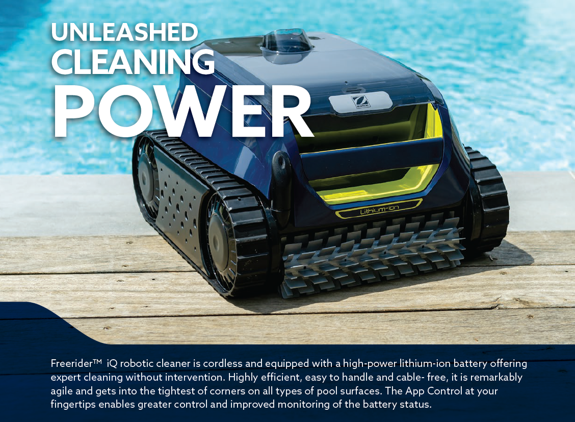 Zodiac FreeRider FR500 iQ cordless robotic pool cleaner