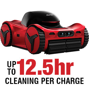 Premium cordless iGarden M1 Pro-125 cleaning a residential swimming pool