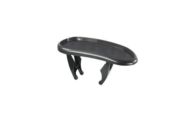 Spa tray table with adjustable legs designed to fit most spas and hot tubs securely.
