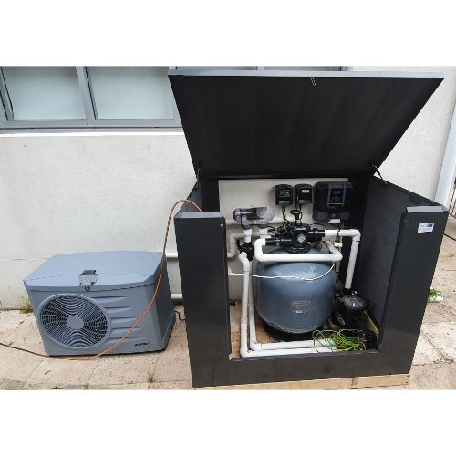 Australian made Acoustic Box Backless pool equipment cover