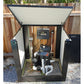 Large Backless pool equipment enclosure with acoustic insulation