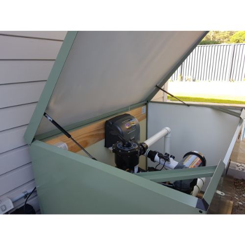 Acoustic Box 1650mm freestanding pool equipment enclosure front view