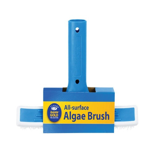 Aussie Gold Algae Brush 10 inch/25cm (All Surface Heavy Duty Nylon Bristles)
