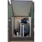 Acoustic Box™ 1100mm freestanding pool pump enclosure installed beside a modern swimming pool