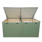 Soundproof double compartment enclosure for larger pool systems