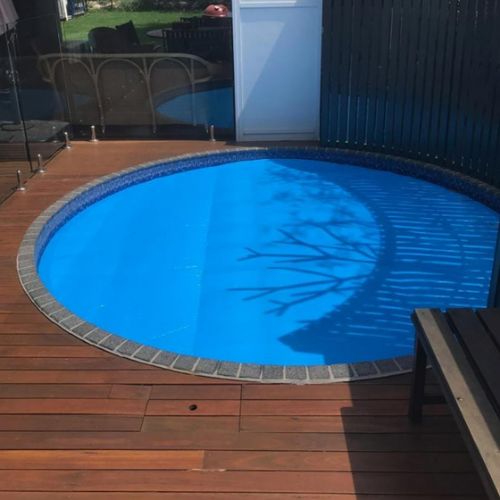 Daisy ThermoTech thermal foam pool cover for pool heat pumps