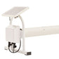 Motorised Daisy SQ pool roller with solar charging beside a swimming pool