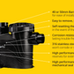 Davey StarFlo® DSF420 Pool Pump (1.5HP) - Retrofits Astral Hurlcon CTX/CX/TX , Astral Viron, Reltech PR, Evoflow PR Models