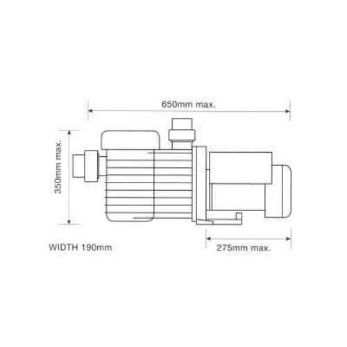 SPECK BADU SUPER 90 SERIES 90/350 POOL PUMP (1.25HP)