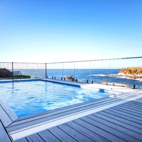 Daisy Below Ground Box Roller Small for pools up to 9m x 4m with concealed underground pool cover storage.