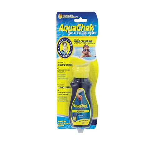 AquaChek Yellow 4 Way Swimming Pool Test Strips  (4-in-1 Test Strips)