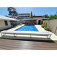 Clear anodised Daisy under bench pool roller for solar pool covers